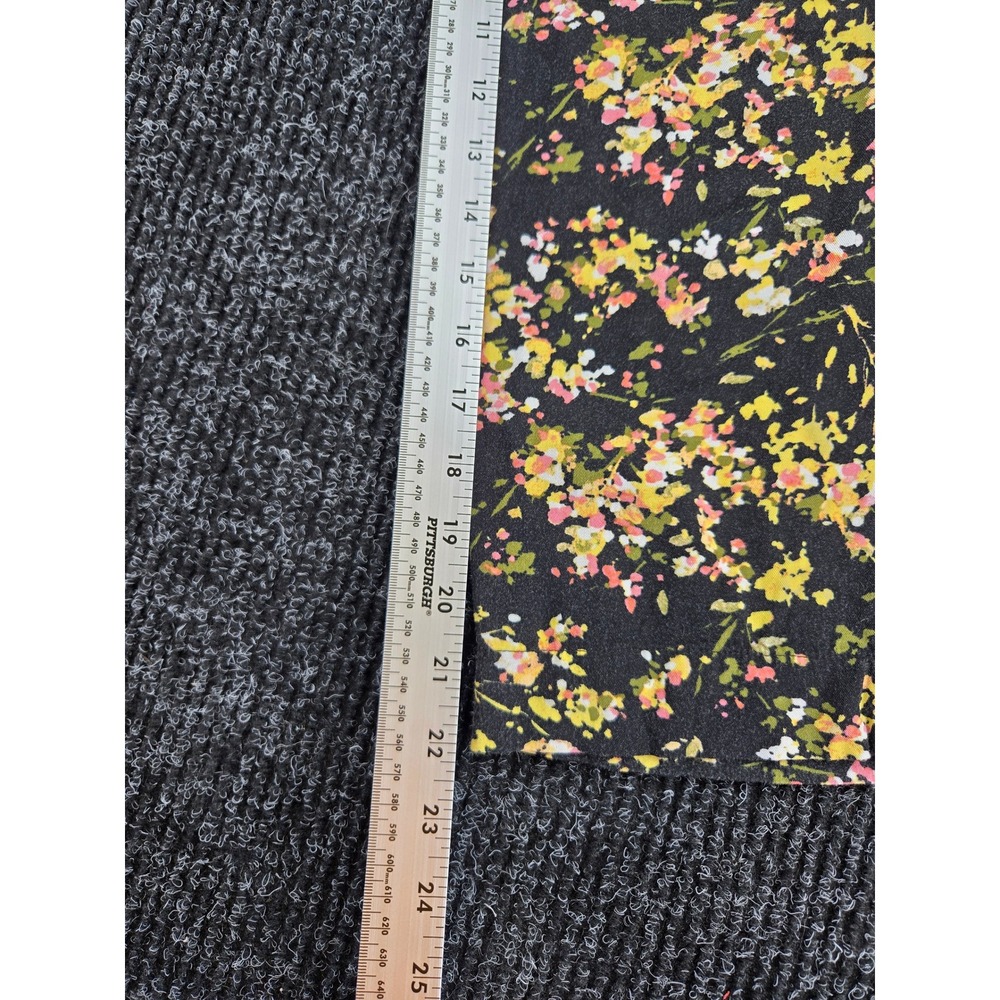 Jessica Simpson Womens Black Yellow Floral Elastic Waist Tapered Pants Large - Picture 5 of 8